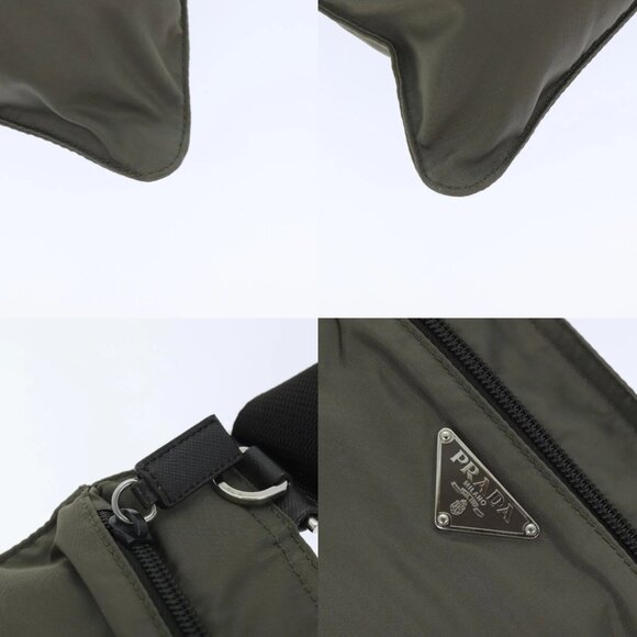PRADA Shoulder Bag Nylon Gray Silver Auth ep5770 - Picture 14 of 14